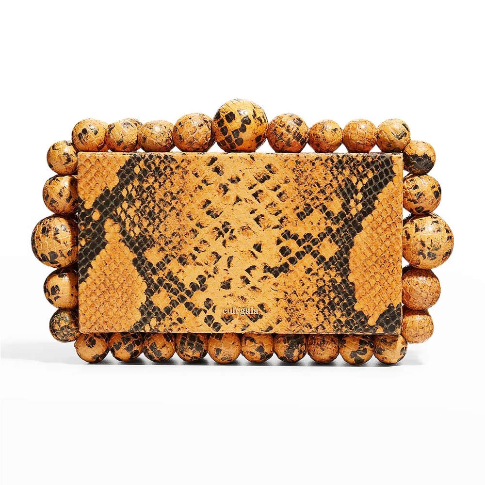 Cult Gaia Orange  Clutch with Removable Crossbody Strap